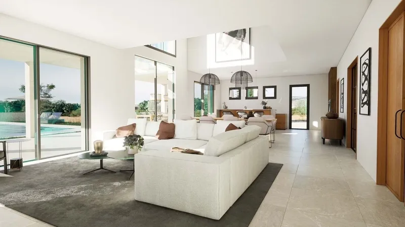 Project of luxurious and modern country house built on a plot a few minutes from the [...] — photo 3