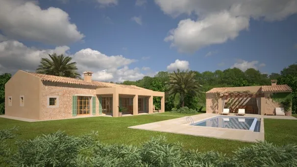 Modern finca for rent with pool and views of the church of Porreres — photo 6