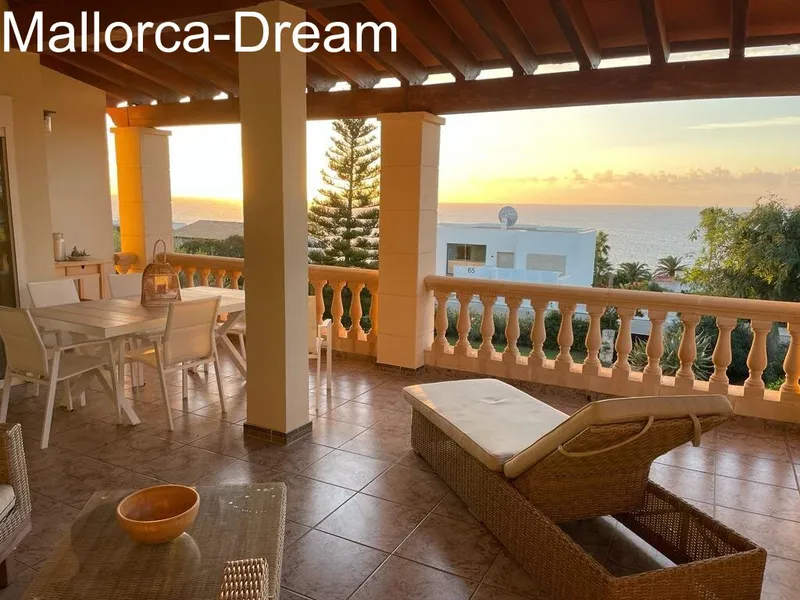 Porto Cristo Novo, Cala Anguila: Sea view villa with 1000 m2 garden, 7 bedrooms, 4 bathrooms, 2 open kitchens, distributed in 2 separate flats + gas central heating + air conditioning — photo 6