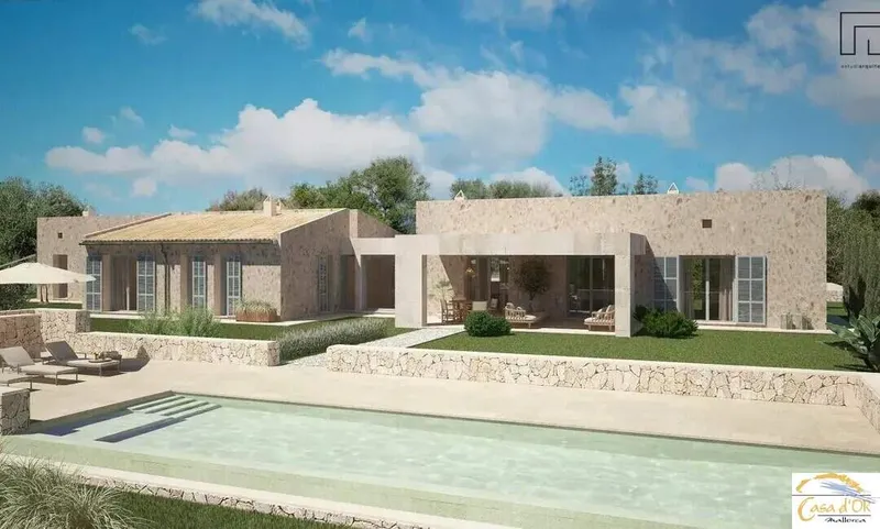New build finca with 4 bedrooms, terrace, pool & sea views for sale — photo 1