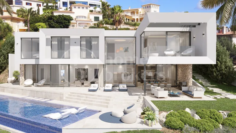 Villa Oceanview - Modern villa under construction with panoramic sea views — photo 1