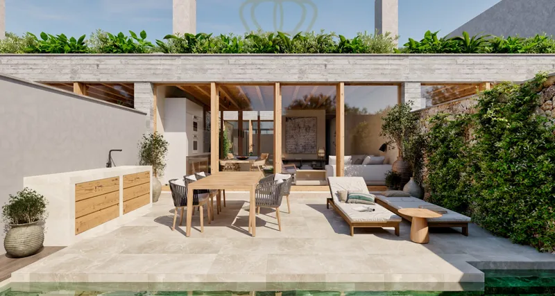 Supermodern Palma design townhouse with pool near Santa Catalina — photo 1