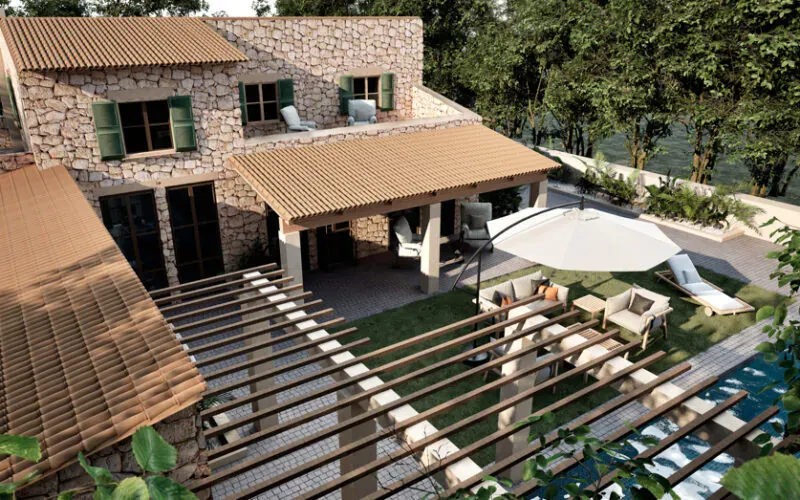 Natural-stone finca with pool, elegant design interior and privacy near Alcudia – PM07394 — photo 3