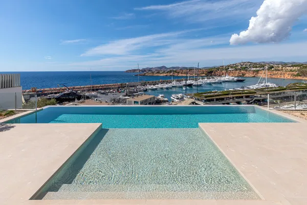 Exclusive new seafront luxury villa above Port Adriano — photo 1