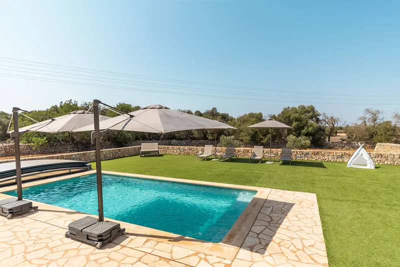 Natural stone finca for rent with 2 bedrooms and pool near Santanyi — photo 6