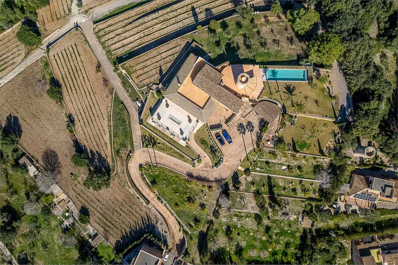Exclusive estate: luxury villa with panoramic views, vineyard and pool — photo 5