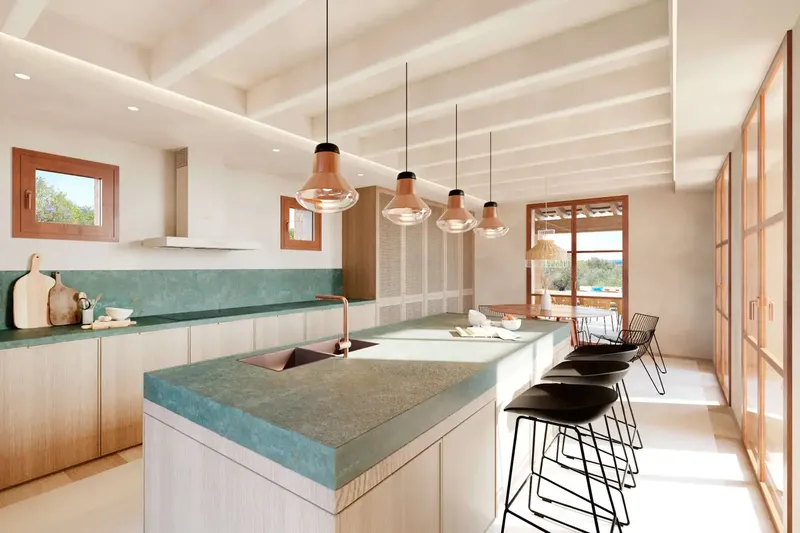 This beautiful newly built finca is located above the lovely village of Cala Millor and below the mountain 'Na Penyal' — photo 5