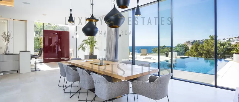 Modern new built villa with panoramic sea views in Port Andratx in the southwest of Mallorca — photo 3