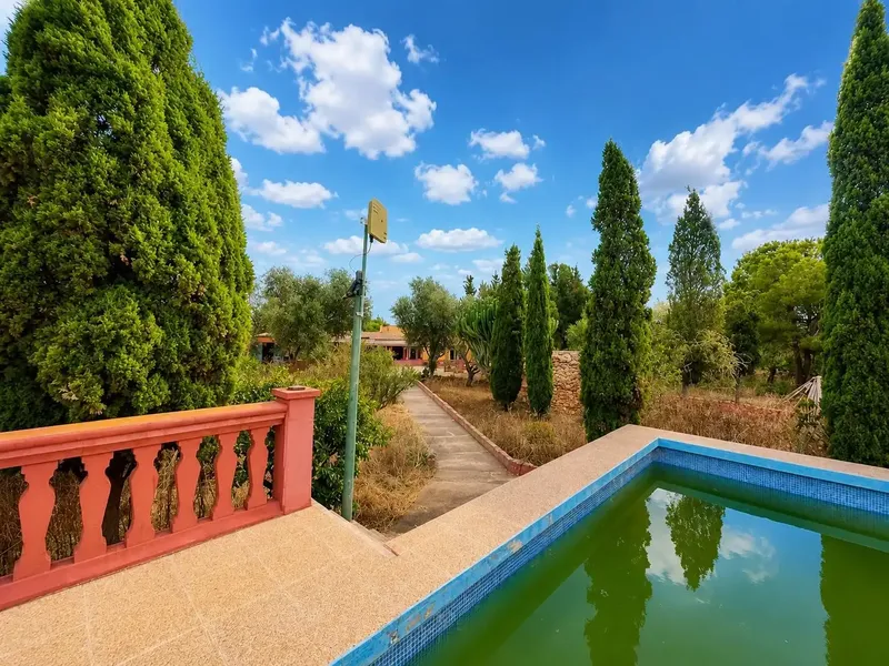 Rustic finca with pool in Algaida, Mallorca, situated on a large plot of 5,658 m2 in a quiet environment surrounded by nature — photo 1