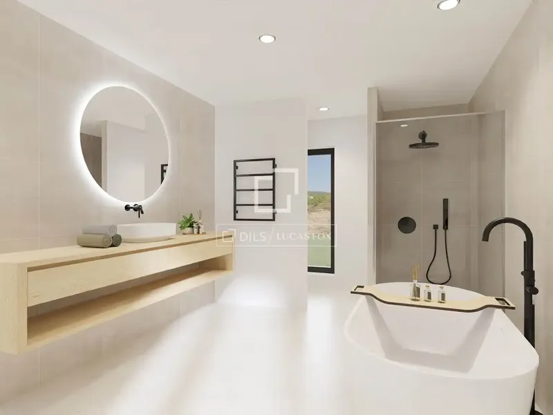 This beautifully designed single-storey villa combines contemporary architecture with Mediterranean warmth, offering a spacious and functional layout ideal for modern family living. — photo 12