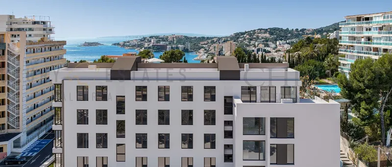 New build penthouse in Cala Major with roof terrace and sea views — photo 12