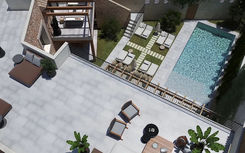 Unique village house in Ses Salines with huge garden & pool — photo 9