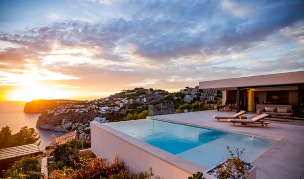 Designer villa with incredible sea views and flat garden in Cala Llamp, in Puerto de Andratx — photo 6