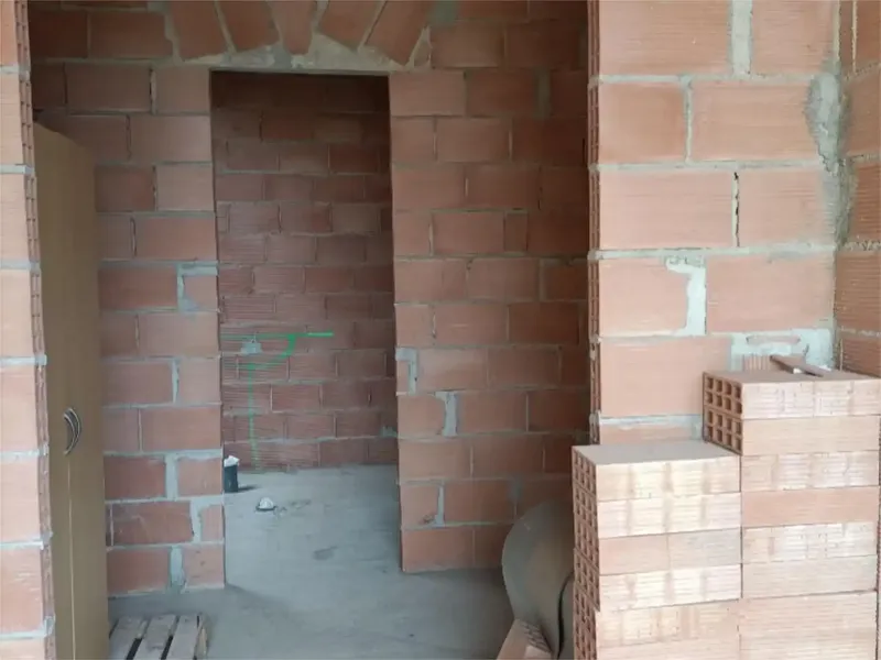Two-storey house under construction from 2023, with project and building permit — photo 8