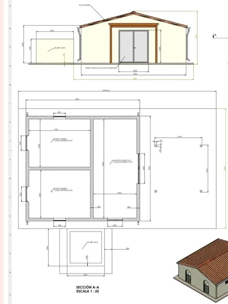 Rustic estate 12,000 m² with legal agricultural building — photo 11