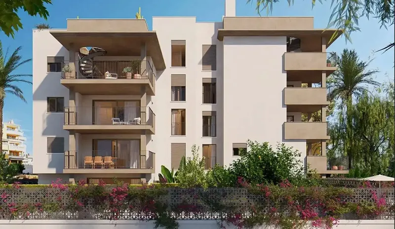 This beautiful newly built flat combines comfort, functionality and a Mediterranean touch in an attractive location. A total of three — photo 1