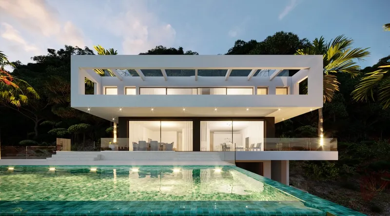 New construction sea view villa in Son Vida — photo 7
