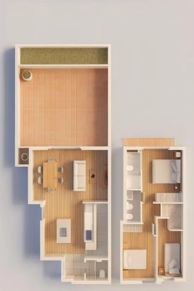 Duplex - Palma de Mallorca (Pere Garau), Built Surface 102m², Terrace Size 44m², 3 Bedrooms, 2 Bathrooms — photo 1