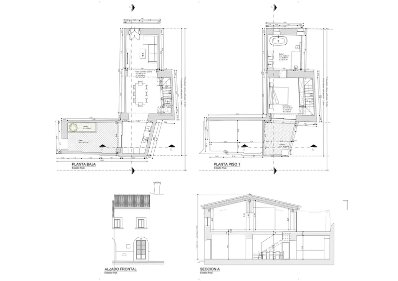 New project of a small town house completely renovated a few minutes from the center of [...] — photo 1