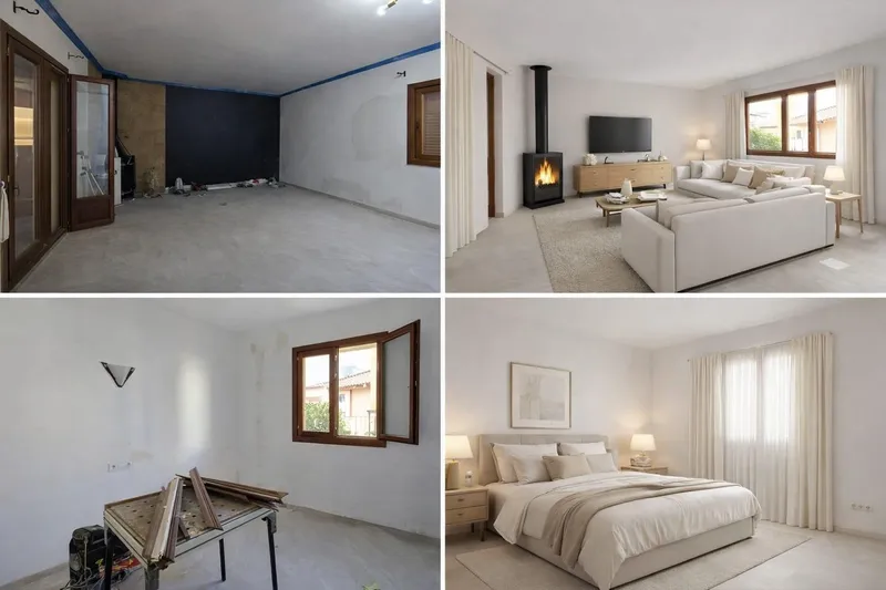 Beautiful attached house in Lloseta, 150 m2 built, 4 bedrooms, free ceiling — photo 1
