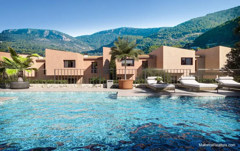 Newly constructed Mallorcan townhouses with 3 bedrooms, garage and communal gardens with swimming pool in Esporles — photo 4