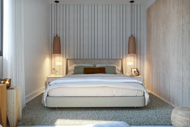 Modern townhouse with 3 bedrooms, garden, roof terrace, parking space and communal pool — photo 11