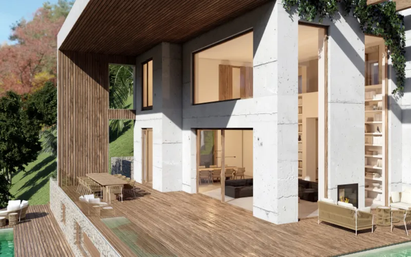 Plot with project for a modern luxury villa in Son Vida — photo 2