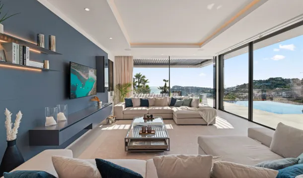 Spectacular modern design villa ready to move in in Cala Llamp, Puerto Andratx — photo 10
