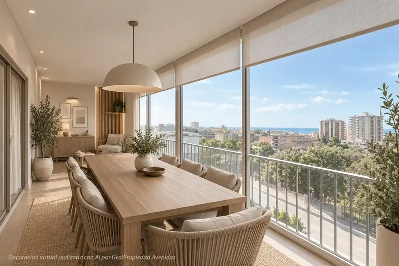 In the sought-after area of Son Dameto, just 5 minutes from the centre of Palma, is this bright flat with sea and city views — photo 5