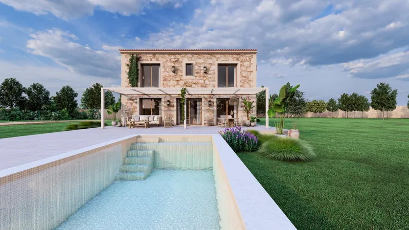 RUSTIC HOUSE UNDER CONSTRUCTION IN FELANITX — photo 1