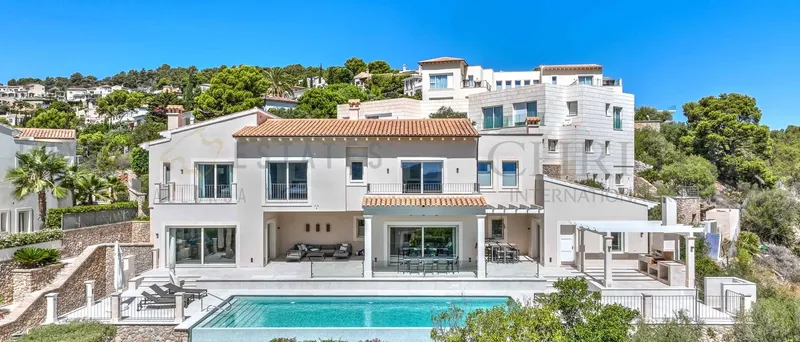 Modern Mediterranean villa in Port Andratx with panoramic views over the harbor — photo 1