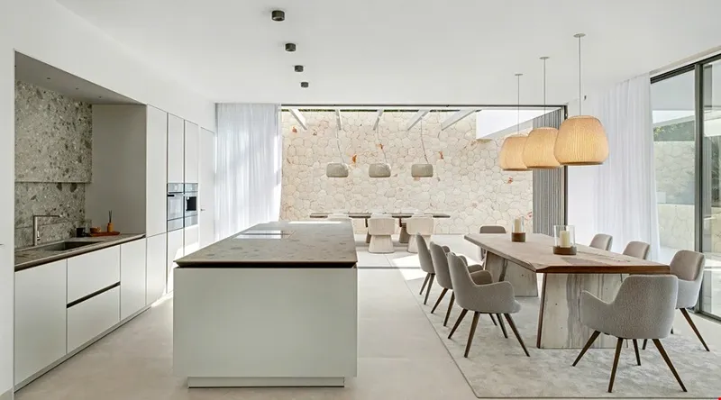 Modern Mediterranean architectural villa with mountain views for sale in Cala Vinyes — photo 4