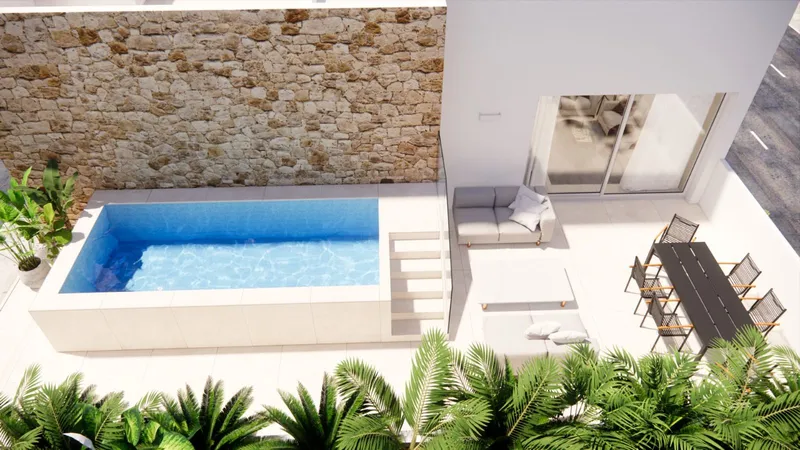 Penthouse in Colonia Sant Jordi - Private rooftop terrace with pool — photo 10