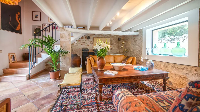Finca with three guest houses with large pool landscape in Cala San Vicente — photo 7