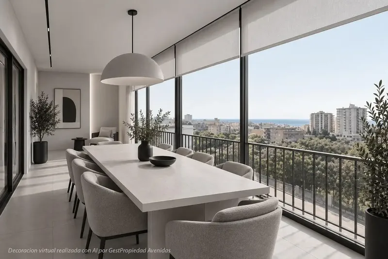 In the sought-after area of Son Dameto, just 5 minutes from the centre of Palma, is this bright flat with sea and city views — photo 6