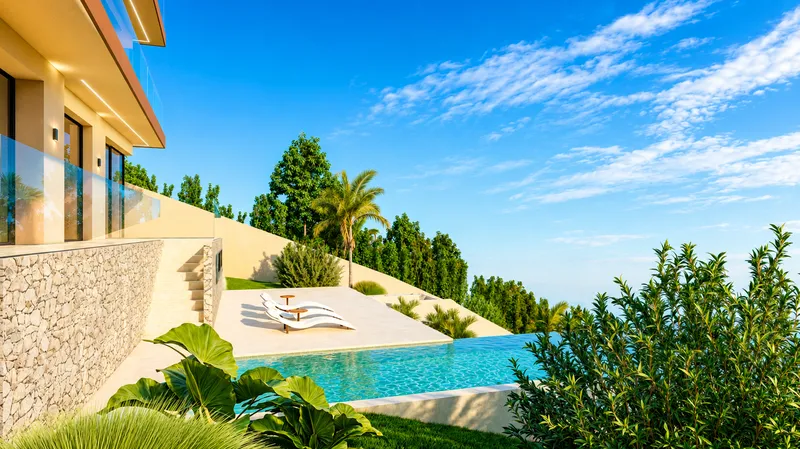 Plot with approved project for a luxury villa with sea views in Camp de Mar Mas — photo 7