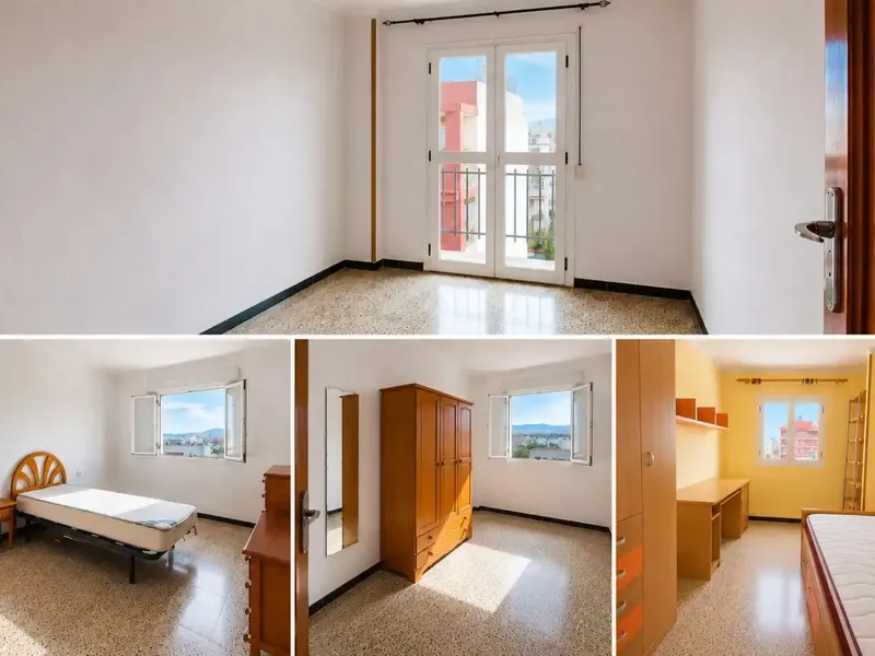Exterior 4-bedroom flat, very sunny, with balcony and open views on General Riera — photo 3