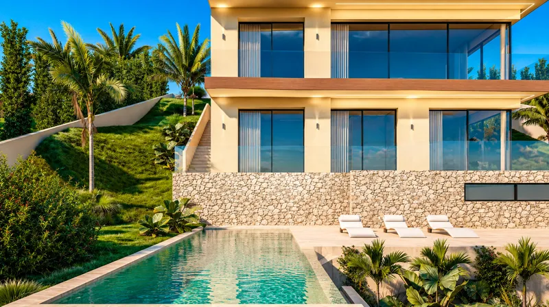 Plot with approved project for a luxury villa with sea views in Camp de Mar Mas — photo 3
