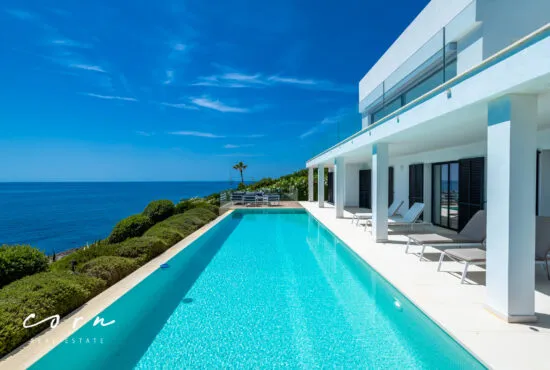 Elegant villa in first sea line with 15 m infinity pool, Cala Murada — photo 2