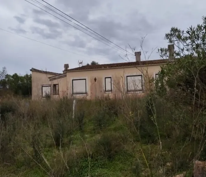 Triangular plot of 6,989 m2 with a 60 m2 house and a 225 m2 chalet — photo 1