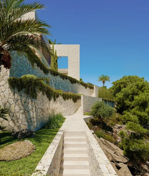 Camp de Mar beachfront plot for sale with private pool and access to beach — photo 12