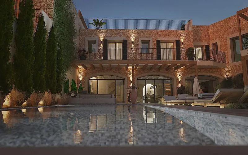 S'Herba Blanca - Townhouse in Ses Salines with pool, rooftop terrace and 4 bedrooms — photo 3