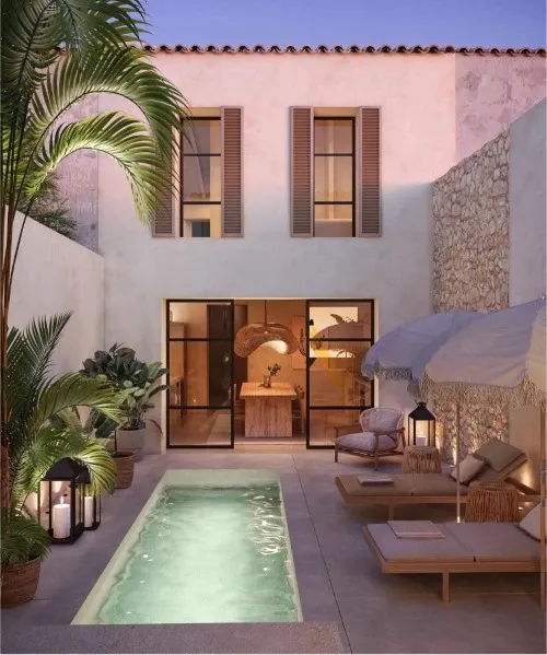 Reformed Mediterranean-style village house in Manacor, with garage and guest house — photo 1