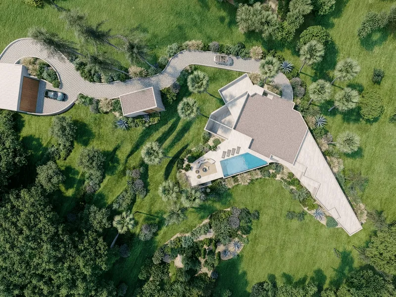 Plot with villa project, pool, and partial sea views in Bendinat — photo 6
