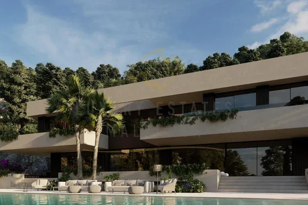 Fantastic plot in Son Vida with project and sea views — photo 1