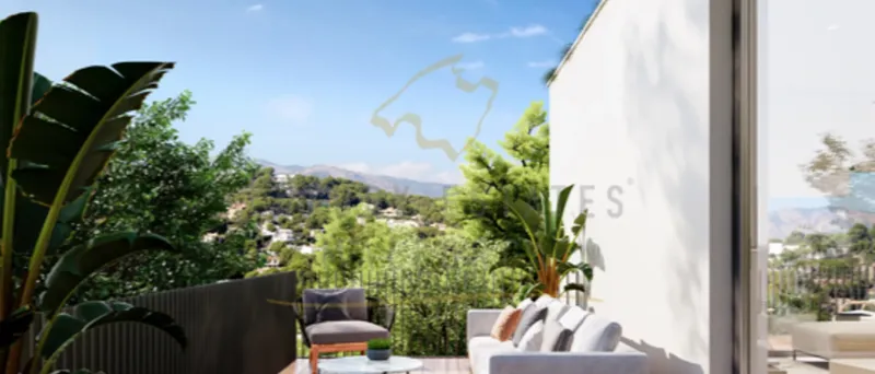 Modern newly built villa in Santa Ponsa with infinity pool and panoramic views — photo 5