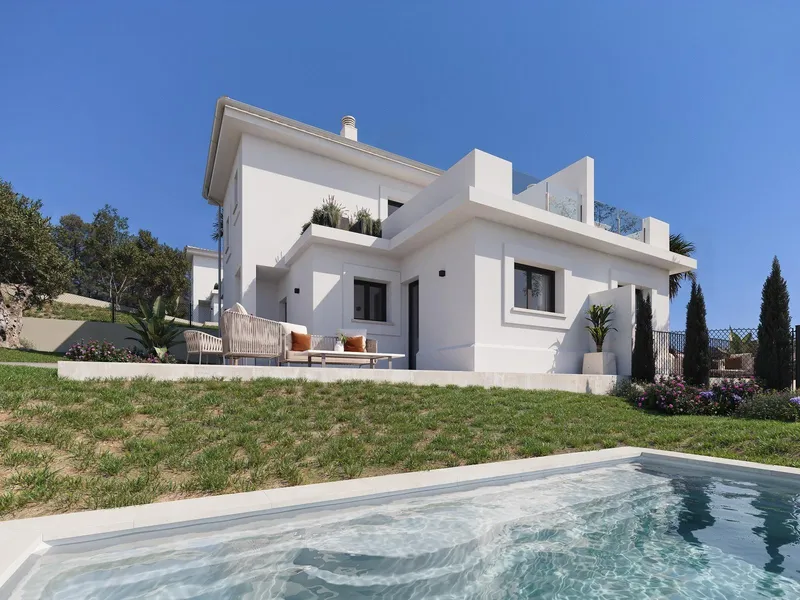 Chalet with garden, parking and communal pools — photo 1