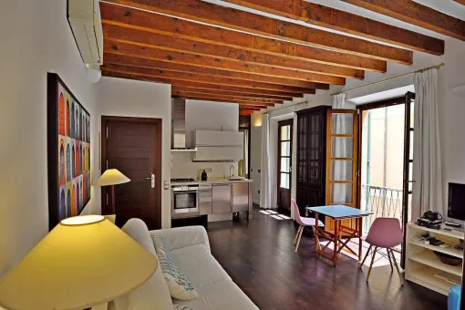 Palma City, furnished apartment with 2 bedrooms in the old town in Palma — photo 1