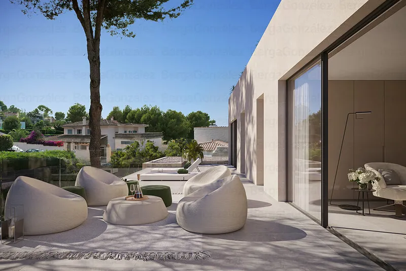 New modern villa under construction in Santa Ponsa Mehr — photo 8
