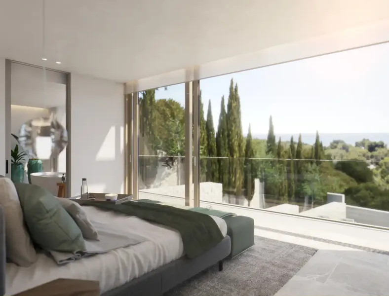 Fantastic new construction villa currently under construction in Portals Nous, enjoys wonderful sea views and — photo 11